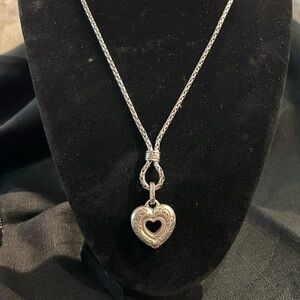Brighton Silver Heart Pendant Necklace